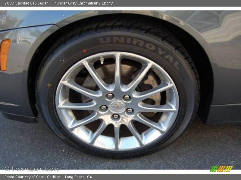 Thunder Gray Chromaflair / Ebony 2007 Cadillac CTS Sedan