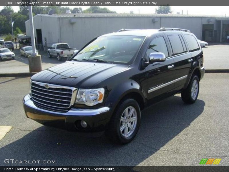 Brilliant Black Crystal Pearl / Dark Slate Gray/Light Slate Gray 2008 Chrysler Aspen Limited