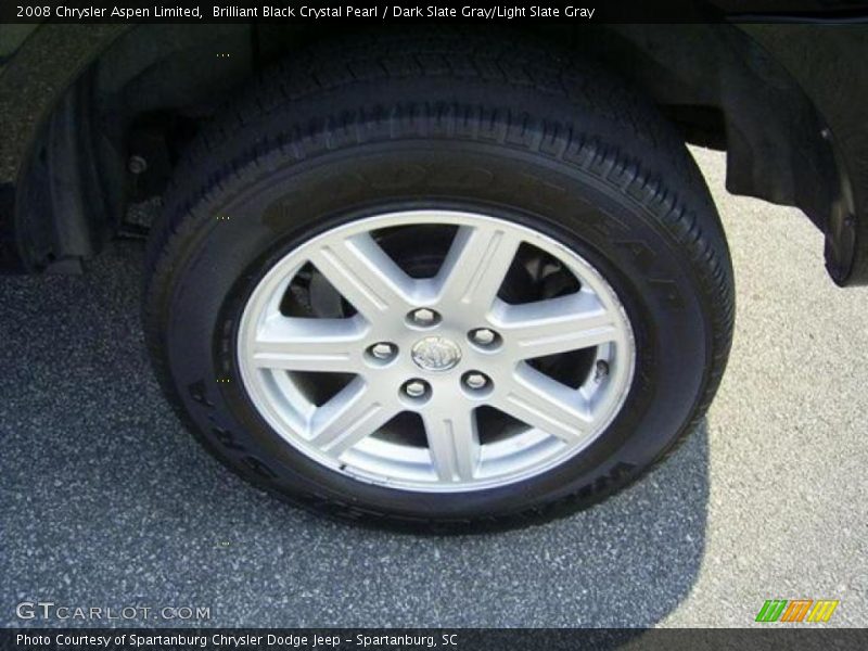 Brilliant Black Crystal Pearl / Dark Slate Gray/Light Slate Gray 2008 Chrysler Aspen Limited