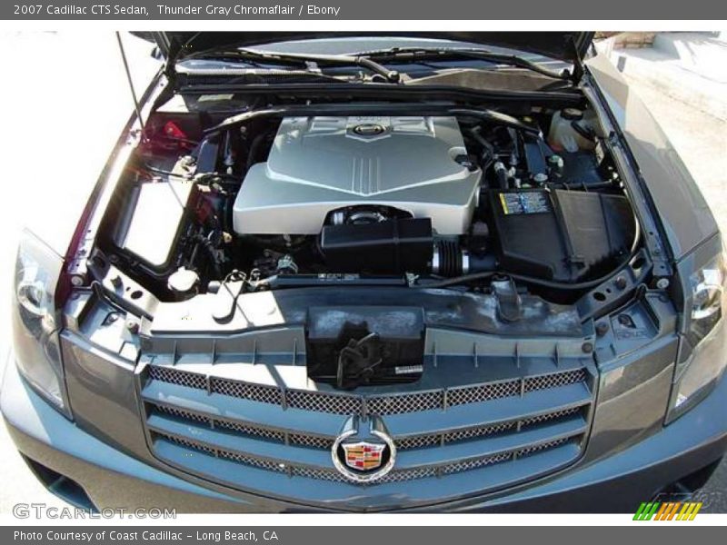 Thunder Gray Chromaflair / Ebony 2007 Cadillac CTS Sedan