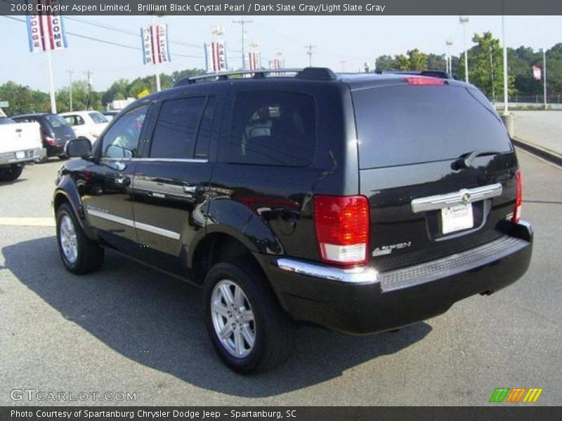 Brilliant Black Crystal Pearl / Dark Slate Gray/Light Slate Gray 2008 Chrysler Aspen Limited