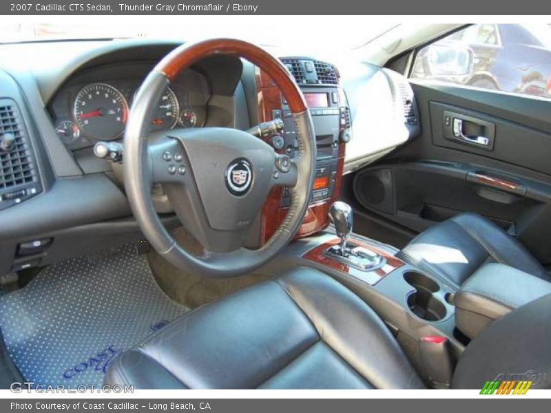 Thunder Gray Chromaflair / Ebony 2007 Cadillac CTS Sedan