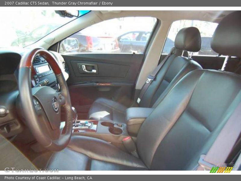 Thunder Gray Chromaflair / Ebony 2007 Cadillac CTS Sedan