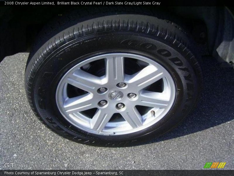 Brilliant Black Crystal Pearl / Dark Slate Gray/Light Slate Gray 2008 Chrysler Aspen Limited