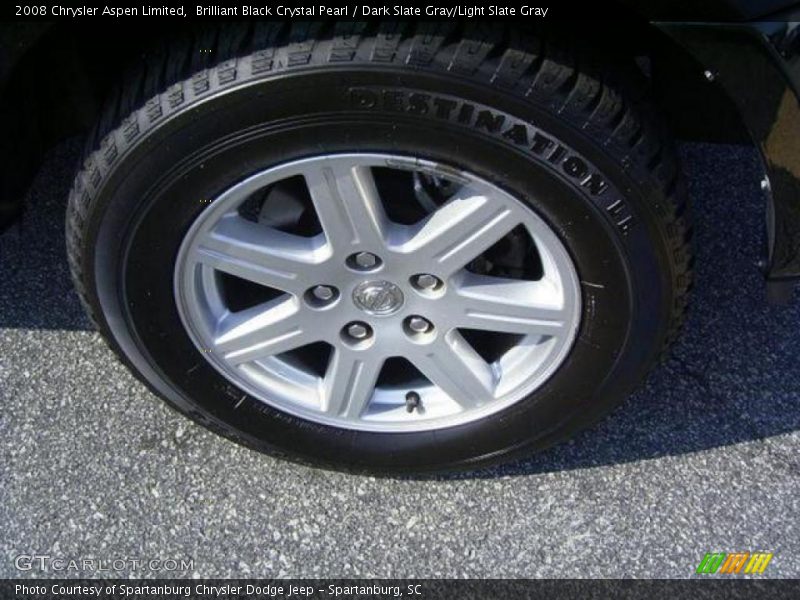 Brilliant Black Crystal Pearl / Dark Slate Gray/Light Slate Gray 2008 Chrysler Aspen Limited