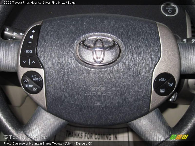 Silver Pine Mica / Beige 2006 Toyota Prius Hybrid