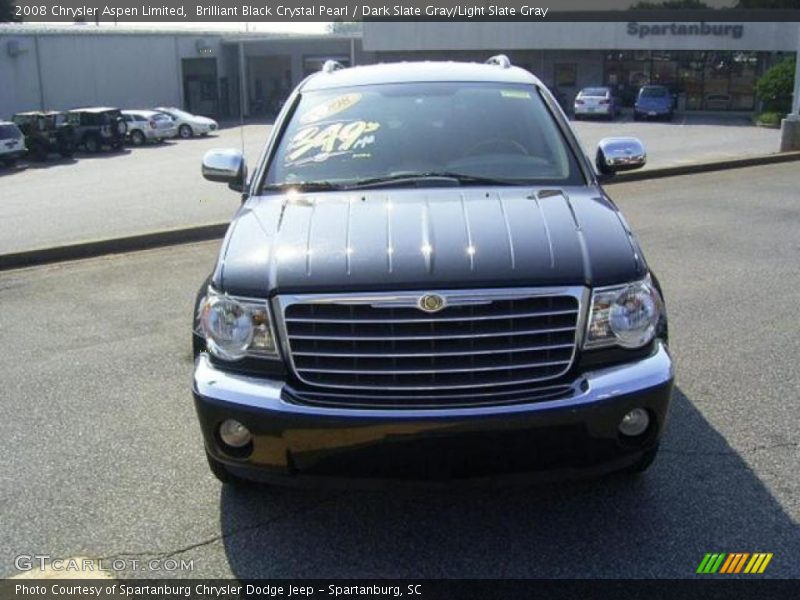 Brilliant Black Crystal Pearl / Dark Slate Gray/Light Slate Gray 2008 Chrysler Aspen Limited