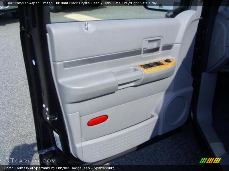 Brilliant Black Crystal Pearl / Dark Slate Gray/Light Slate Gray 2008 Chrysler Aspen Limited