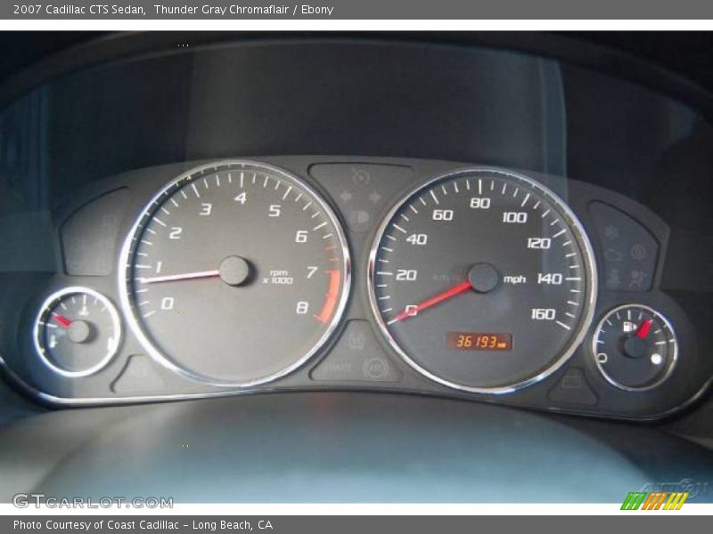 Thunder Gray Chromaflair / Ebony 2007 Cadillac CTS Sedan