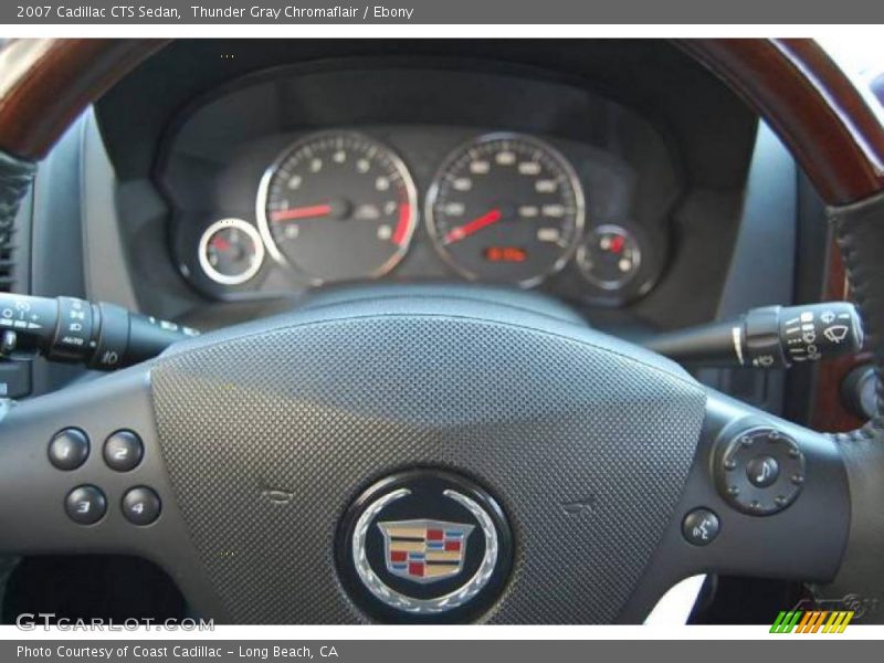 Thunder Gray Chromaflair / Ebony 2007 Cadillac CTS Sedan