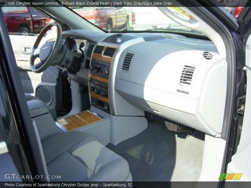 Brilliant Black Crystal Pearl / Dark Slate Gray/Light Slate Gray 2008 Chrysler Aspen Limited