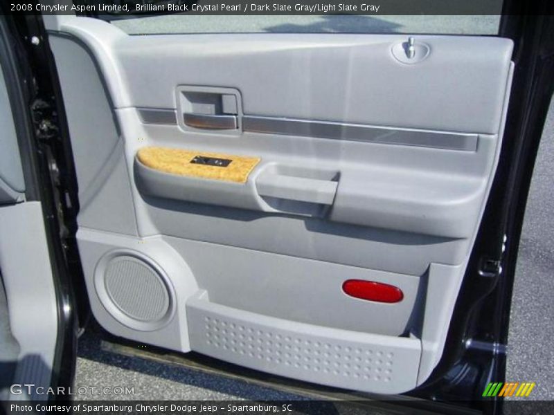 Brilliant Black Crystal Pearl / Dark Slate Gray/Light Slate Gray 2008 Chrysler Aspen Limited