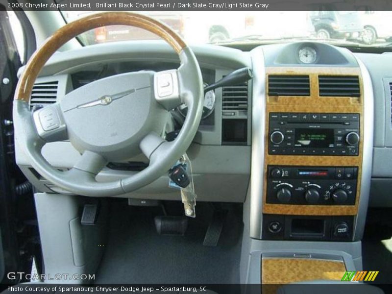 Brilliant Black Crystal Pearl / Dark Slate Gray/Light Slate Gray 2008 Chrysler Aspen Limited