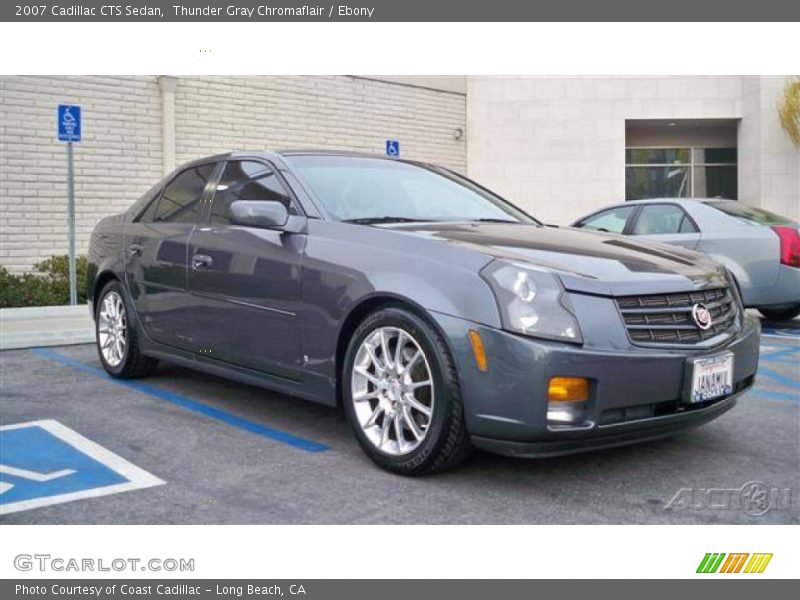 Thunder Gray Chromaflair / Ebony 2007 Cadillac CTS Sedan