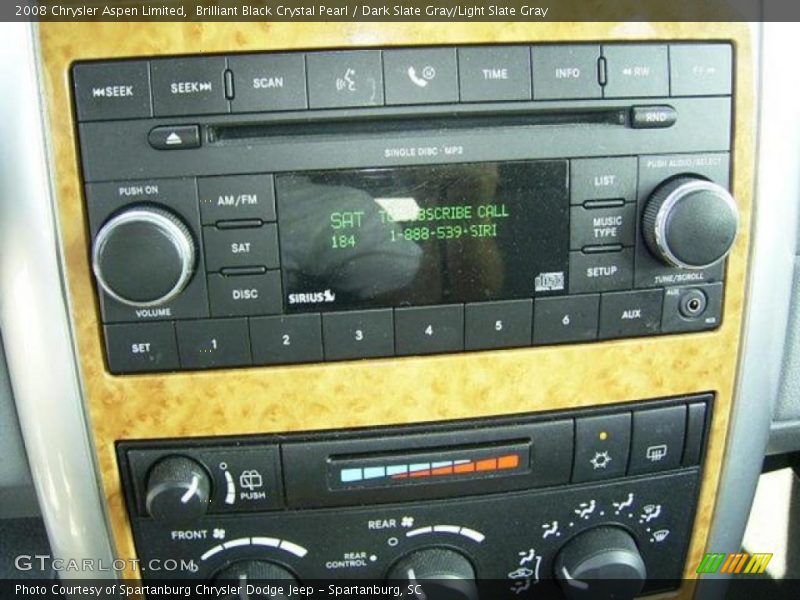 Brilliant Black Crystal Pearl / Dark Slate Gray/Light Slate Gray 2008 Chrysler Aspen Limited