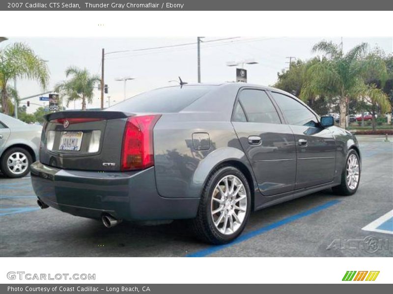 Thunder Gray Chromaflair / Ebony 2007 Cadillac CTS Sedan