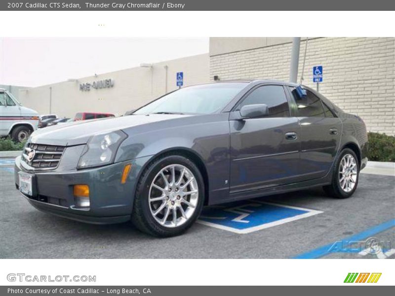 Thunder Gray Chromaflair / Ebony 2007 Cadillac CTS Sedan