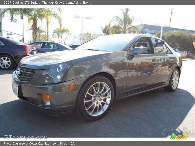 Thunder Gray Chromaflair / Ebony 2007 Cadillac CTS Sedan