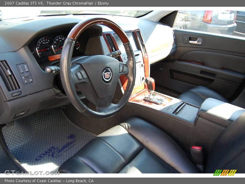 Thunder Gray ChromaFlair / Ebony 2007 Cadillac STS V6