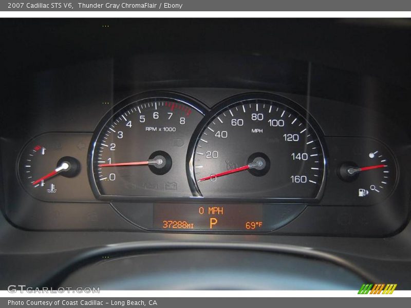 Thunder Gray ChromaFlair / Ebony 2007 Cadillac STS V6
