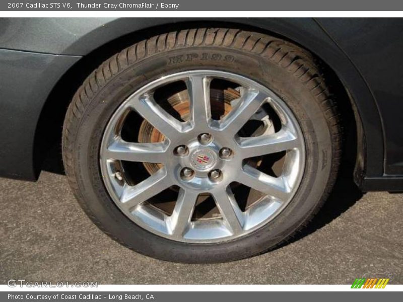 Thunder Gray ChromaFlair / Ebony 2007 Cadillac STS V6