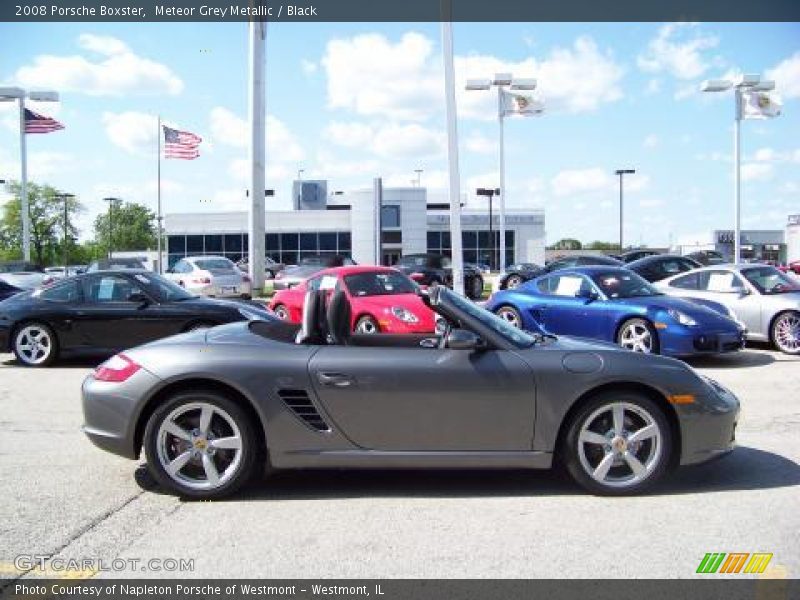 Meteor Grey Metallic / Black 2008 Porsche Boxster
