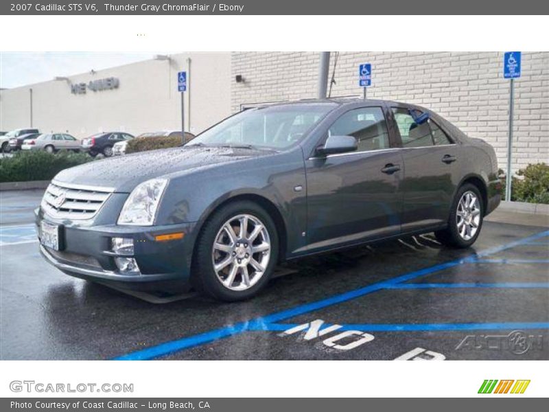 Thunder Gray ChromaFlair / Ebony 2007 Cadillac STS V6