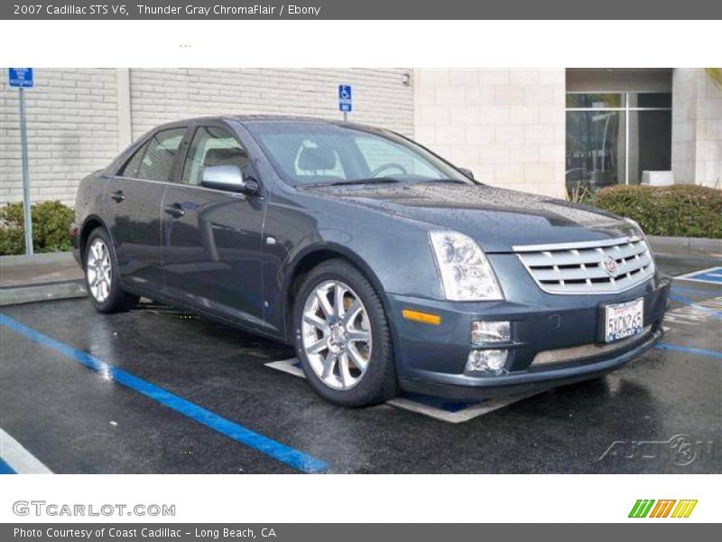 Thunder Gray ChromaFlair / Ebony 2007 Cadillac STS V6