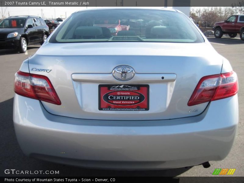 Titanium Metallic / Ash 2007 Toyota Camry LE