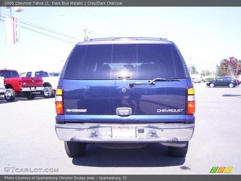 Dark Blue Metallic / Gray/Dark Charcoal 2005 Chevrolet Tahoe LS