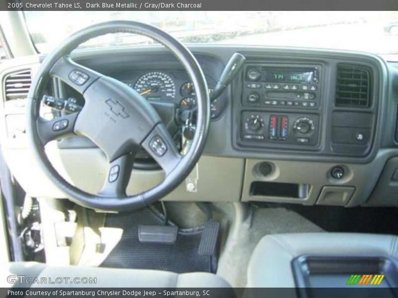Dark Blue Metallic / Gray/Dark Charcoal 2005 Chevrolet Tahoe LS
