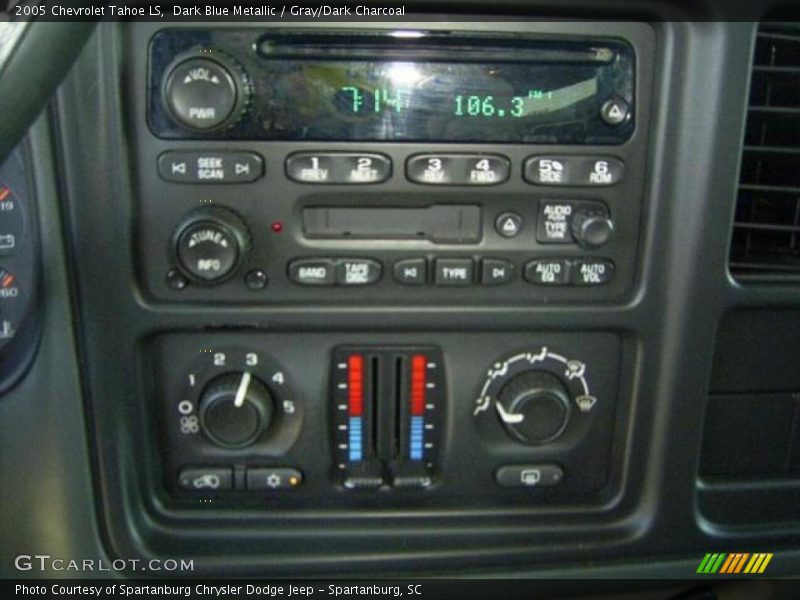 Dark Blue Metallic / Gray/Dark Charcoal 2005 Chevrolet Tahoe LS