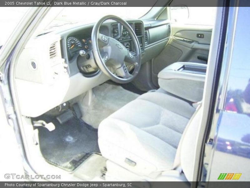 Dark Blue Metallic / Gray/Dark Charcoal 2005 Chevrolet Tahoe LS