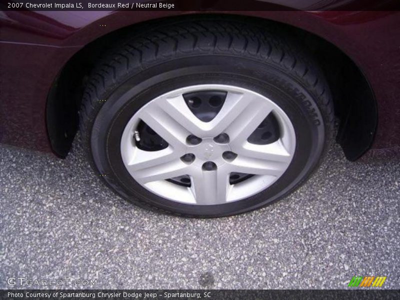 Bordeaux Red / Neutral Beige 2007 Chevrolet Impala LS