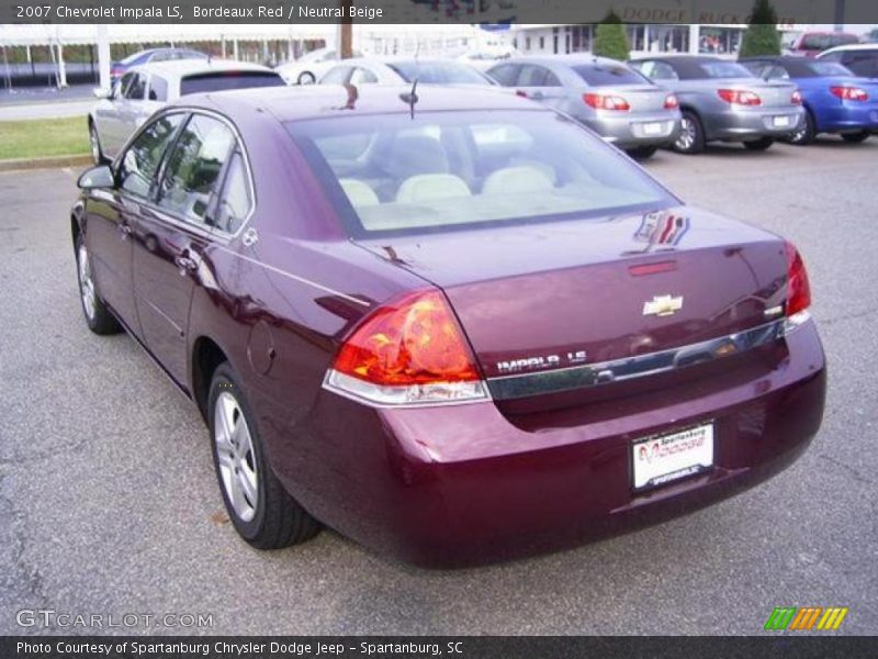 Bordeaux Red / Neutral Beige 2007 Chevrolet Impala LS