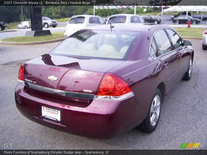 Bordeaux Red / Neutral Beige 2007 Chevrolet Impala LS