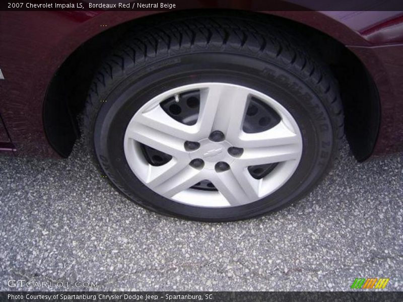 Bordeaux Red / Neutral Beige 2007 Chevrolet Impala LS