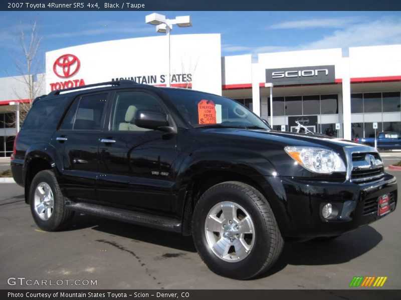 Black / Taupe 2007 Toyota 4Runner SR5 4x4
