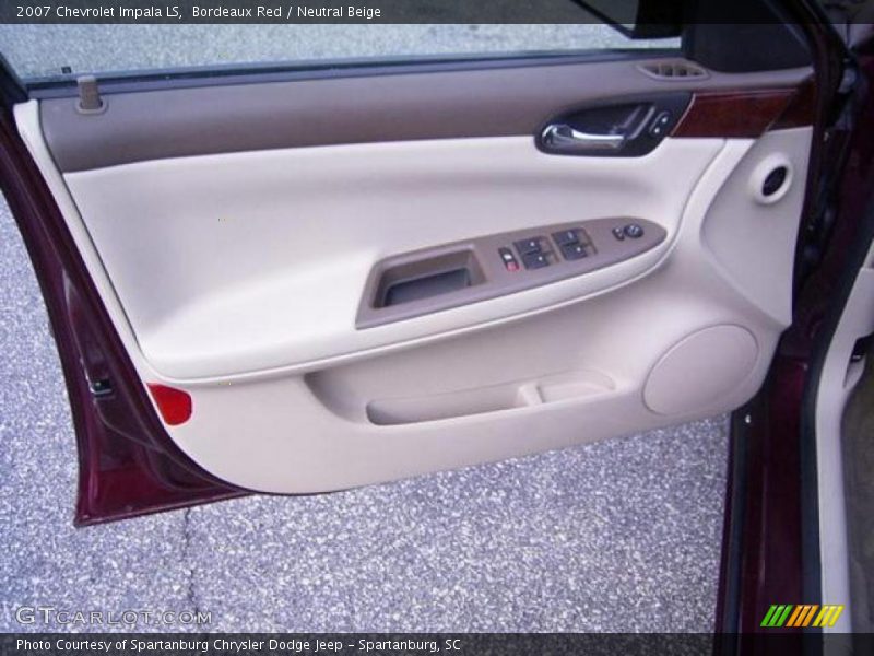 Bordeaux Red / Neutral Beige 2007 Chevrolet Impala LS