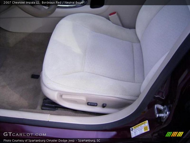 Bordeaux Red / Neutral Beige 2007 Chevrolet Impala LS