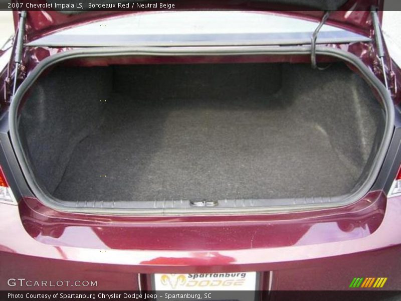 Bordeaux Red / Neutral Beige 2007 Chevrolet Impala LS
