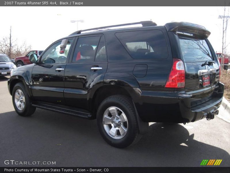 Black / Taupe 2007 Toyota 4Runner SR5 4x4