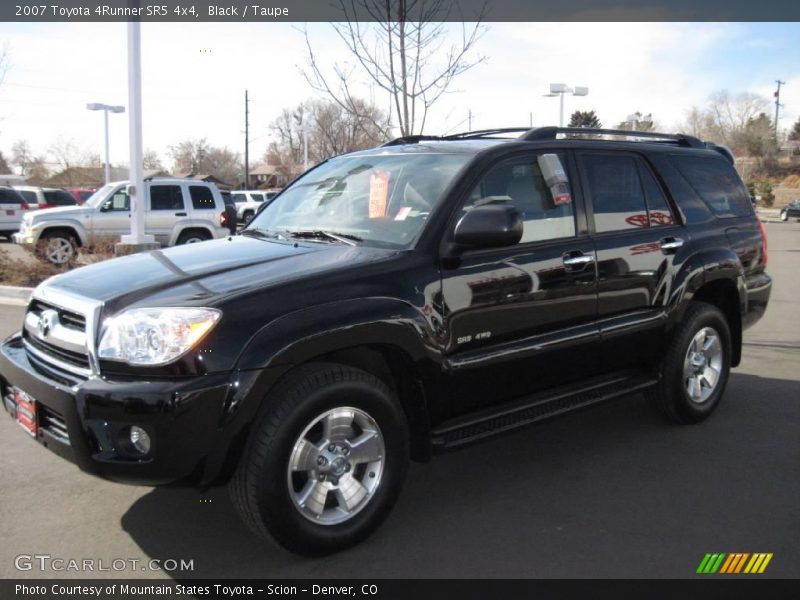 Black / Taupe 2007 Toyota 4Runner SR5 4x4