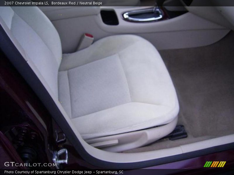Bordeaux Red / Neutral Beige 2007 Chevrolet Impala LS