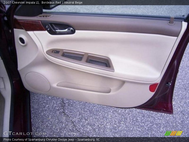 Bordeaux Red / Neutral Beige 2007 Chevrolet Impala LS