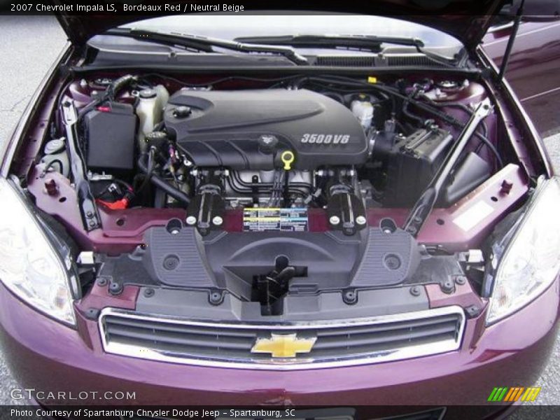 Bordeaux Red / Neutral Beige 2007 Chevrolet Impala LS