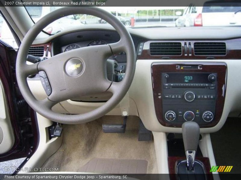 Bordeaux Red / Neutral Beige 2007 Chevrolet Impala LS