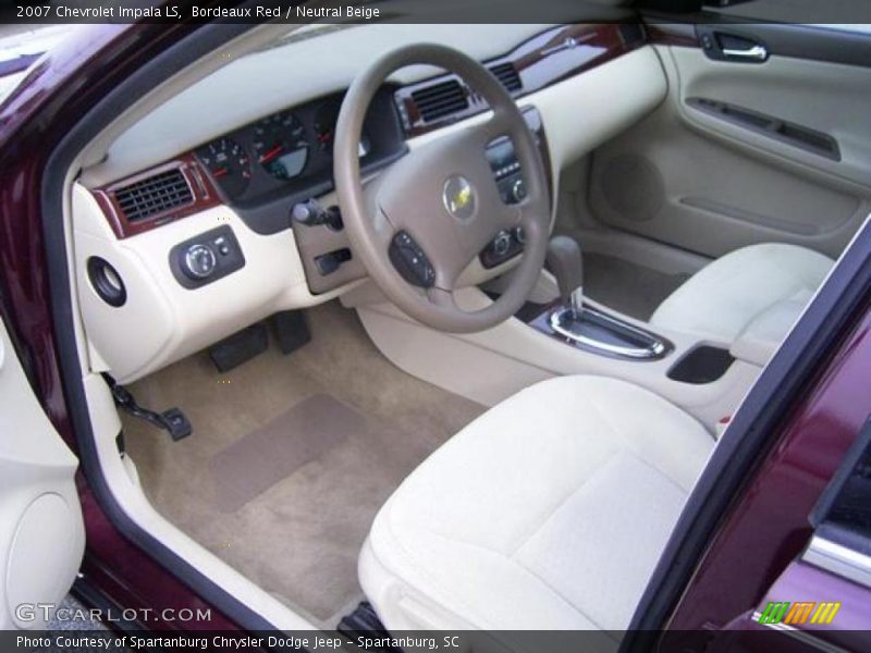 Bordeaux Red / Neutral Beige 2007 Chevrolet Impala LS