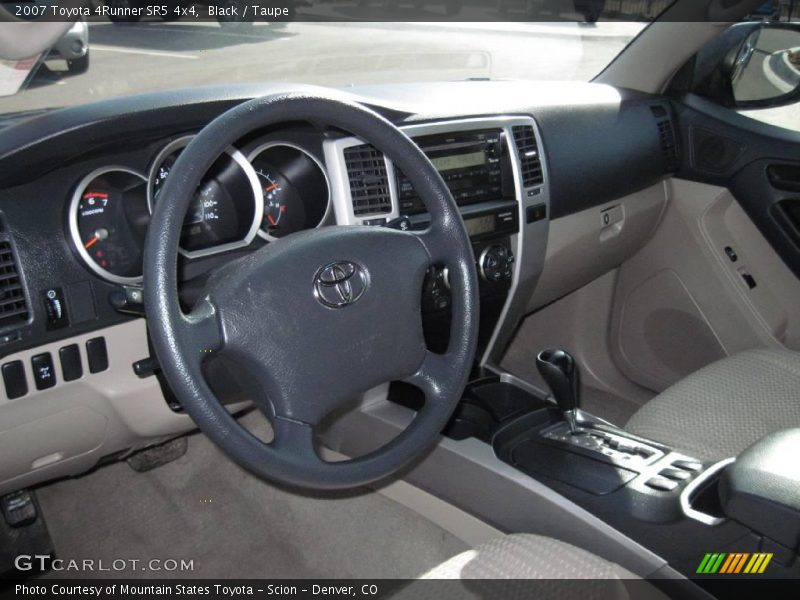 Black / Taupe 2007 Toyota 4Runner SR5 4x4