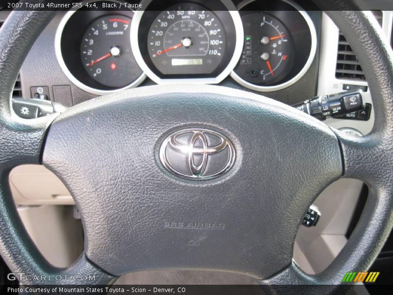 Black / Taupe 2007 Toyota 4Runner SR5 4x4